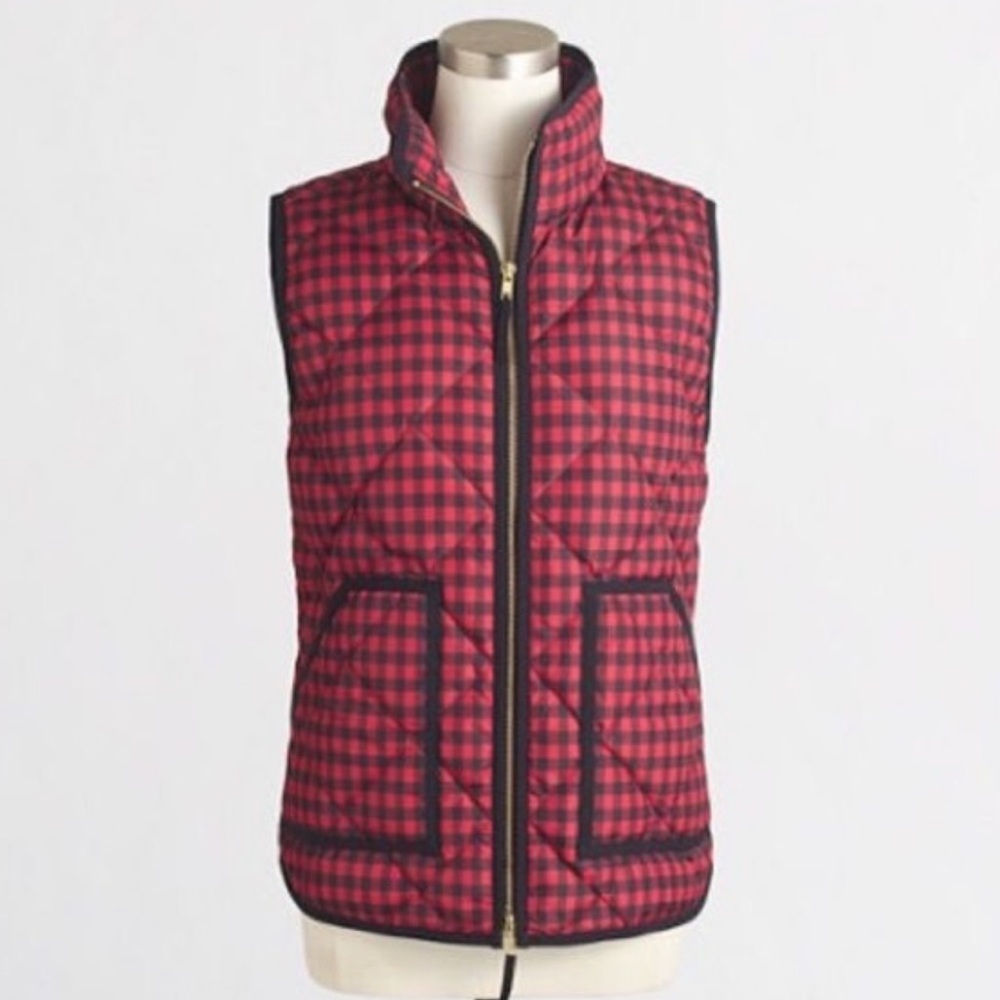 JCrew Buffalo Check Plaid Vest